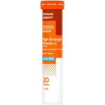 Tesco Health High Strength Vitamin C Effervescent Tablets Orange (20)