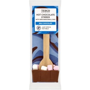 Tesco Hot Chocolate Stirrer with Mini Marshmallows (40g)