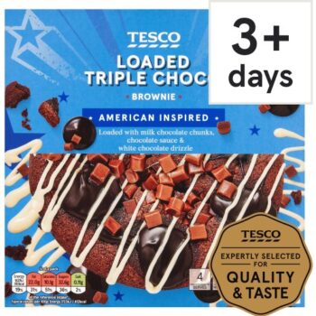 Tesco Loaded Triple Chocolate Brownie (380g)