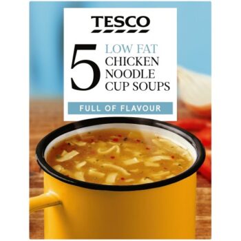 Tesco Low Fat Chicken Noodle Cup Soup (5 x 65g)