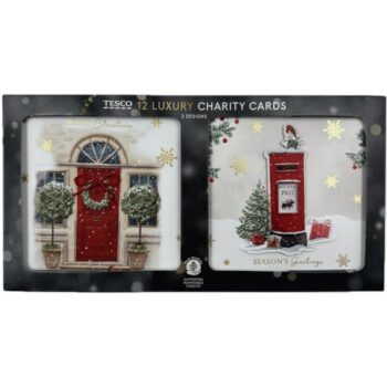 Tesco Luxury Post Box Christmas Cards