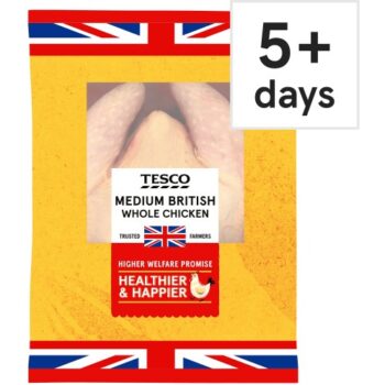 Tesco Medium Whole Chicken 1.3-1.7kg