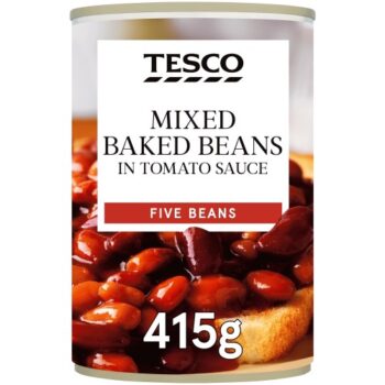 Tesco Mixed Baked Beans In Tomato Sauce (415g)