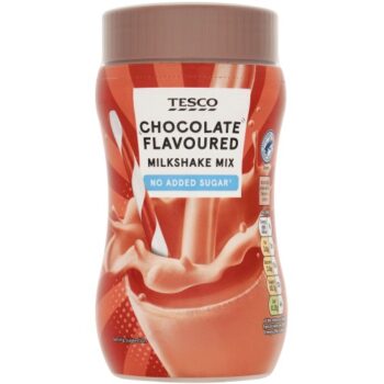 Tesco No Added Sugar Chocolate Flavoured Milkshake Mix (300g)