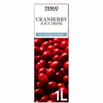 Tesco No Added Sugar Cranberry Juice Drink (1 Litre)