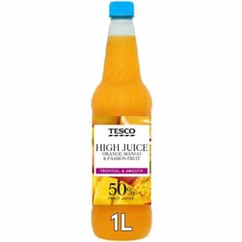 Tesco No Added Sugar Hi Juice Orange Mango & Passion Fruit (1lt)