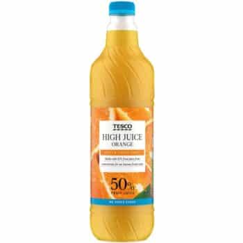 Tesco No Added Sugar High Juice Orange (1 Litre)
