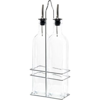 Tesco Oil & Vinegar Glass Cruet Set