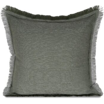 TESCO OUTDOOR GREEN FRILL CUSHION