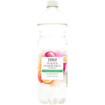 Tesco Peach & Passion Fruit Sparkling Water (1 Litre)