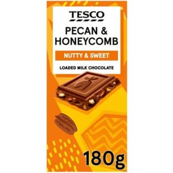 Tesco Pecan & Honeycomb Loaded Milk Chocolate