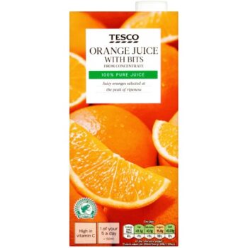 Tesco Pure Orange Juice With Bits (1 Litre)
