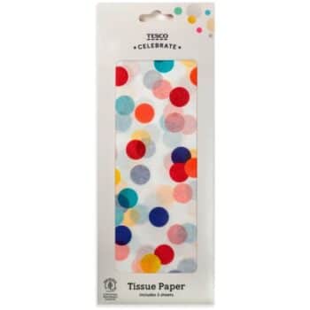 Tesco Rainbow Spots Tissue