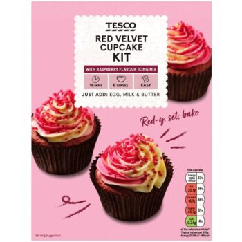 Tesco Red Velvet Cupcake Kit (380g)