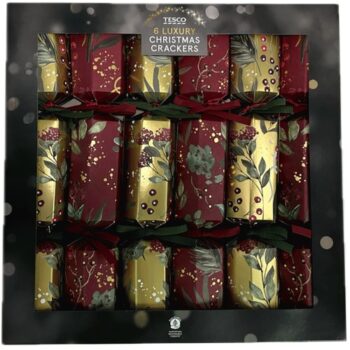 Tesco Rich Berries Luxury Christmas Crackers