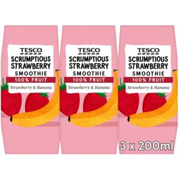 Tesco Scrumptious Strawberry Smoothie (3 x 200ml)