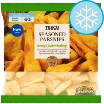 TESCO SEASONED BRITISH PARSNIPS (600g)