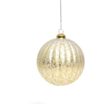 Tesco Silver Bauble Christmas Decoration