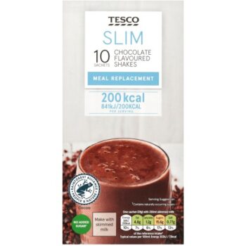 Tesco Slim Chocolate Meal Replacement Shakes (10 x 29g)