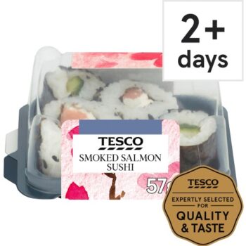 Tesco Smoked Salmon Sushi Snack