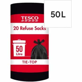 Tesco Tie Top Bin Bags x20Pack