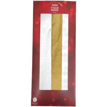 Tesco Traditional Christmas Tissue Paper 6 Sheets
