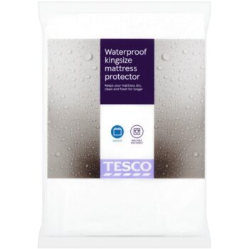 Tesco Waterproof Towelling Protector King