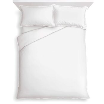 Tesco White 100% Cotton Oxford Edge Duvet Set Double