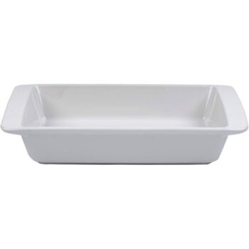 Tesco White Ceramic Rect Roaster Large