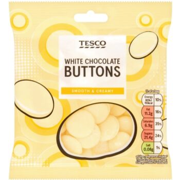 Tesco White Chocolate Buttons (70g)