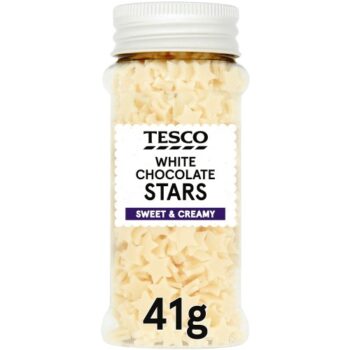Tesco White Chocolate Stars Sprinkles (41g)