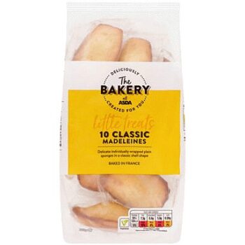 The BAKERY at ASDA The Bakery 10 Classic Madeleines (250g)