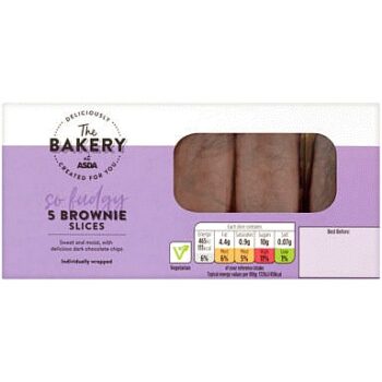 The BAKERY at ASDA The Bakery 5 Brownie Slices