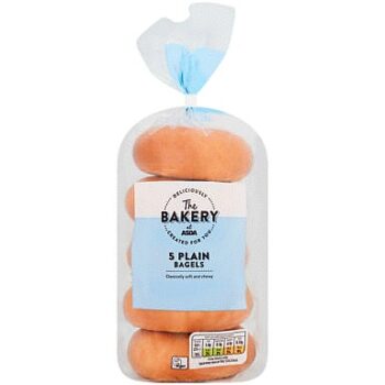 The BAKERY at ASDA The Bakery 5 Plain Bagels