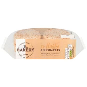 The BAKERY at ASDA The Bakery 6 Crumpets