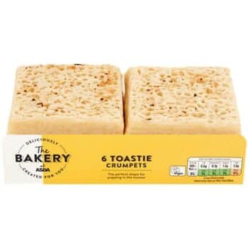 The BAKERY at ASDA The Bakery 6 Toastie Crumpets