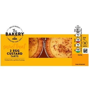 The BAKERY at ASDA The Bakery at 2 Egg Custard Tarts
