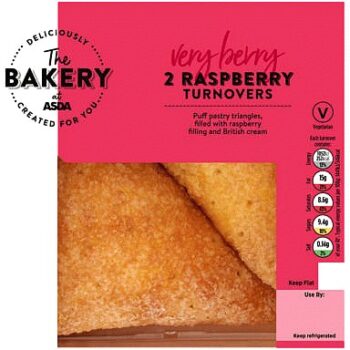 The BAKERY at ASDA The Bakery at 2 Raspberry Turnovers