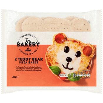 The BAKERY at ASDA The Bakery at 2 Teddy Bear Pizza Bases