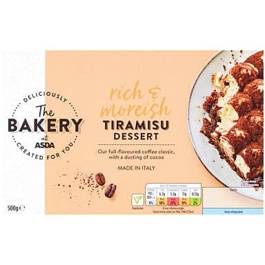 The BAKERY at ASDA THE BAKERY at ASDA TIRAMISU DESSERT (500g)