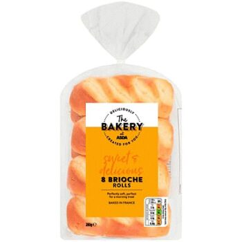 The BAKERY at ASDA The Bakery Brioche Rolls (280g)