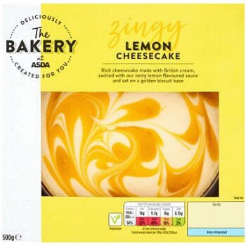 The BAKERY at ASDA The Bakery Lemon Cheesecake (500g)