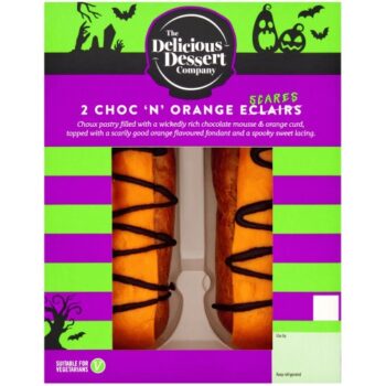 The Delicious Dessert Company 2 Choc 'n Orange Scream Eclairs
