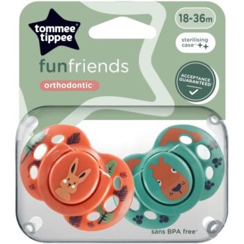 Tommee Tippee Closer to Nature Fun Style Orthodontic Soothers 18-36M (2)