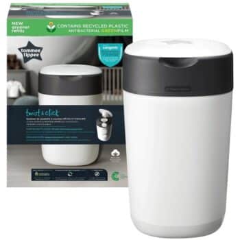 Tommee Tippee Twist & Click Advanced Nappy Disposal System Refill Cassette White (1)