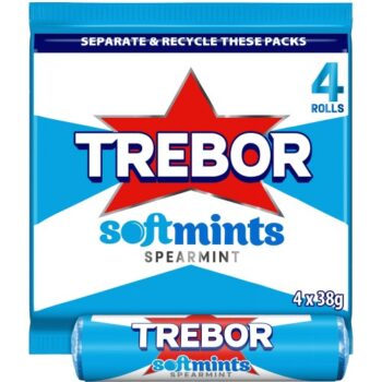 Trebor Softmints Spearmint 4 Rolls (4 x 38g)