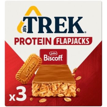 TREK Protein Flapjacks Lotus Biscoff 3 Bars (3 x 50g)