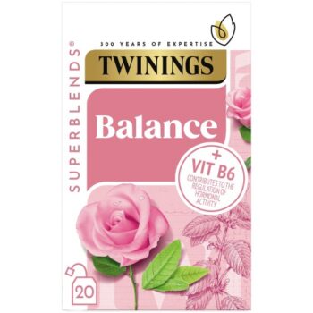 Twinings Superblends Balance Tea Bags with Lemon Balm & Rose (20 x 32g)