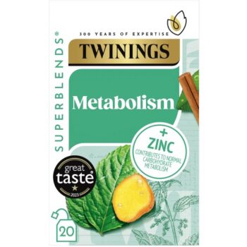 Twinings Superblends Metabolism Green Tea & Nettle Bags (20 x 40g)