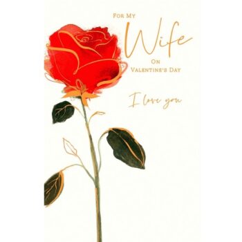 Uk Greetings Card Valentines Wife 113165-0-1
